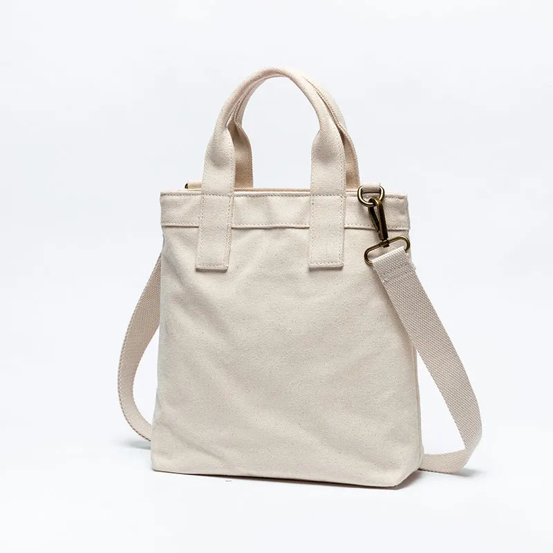 Small Canvas Tote Bag Purse Cotton Canvas Tote Bag Black Womens