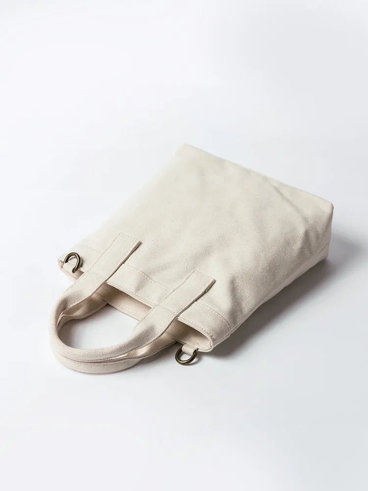 Small Canvas Tote Bag Purse Cotton Canvas Tote Bag Black Womens