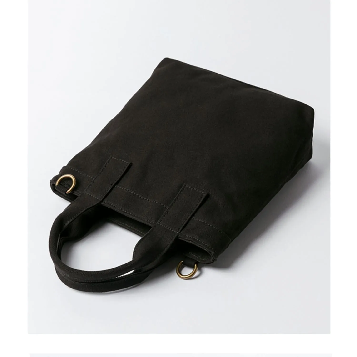 Small Canvas Tote Bag Purse Cotton Canvas Tote Bag Black Womens