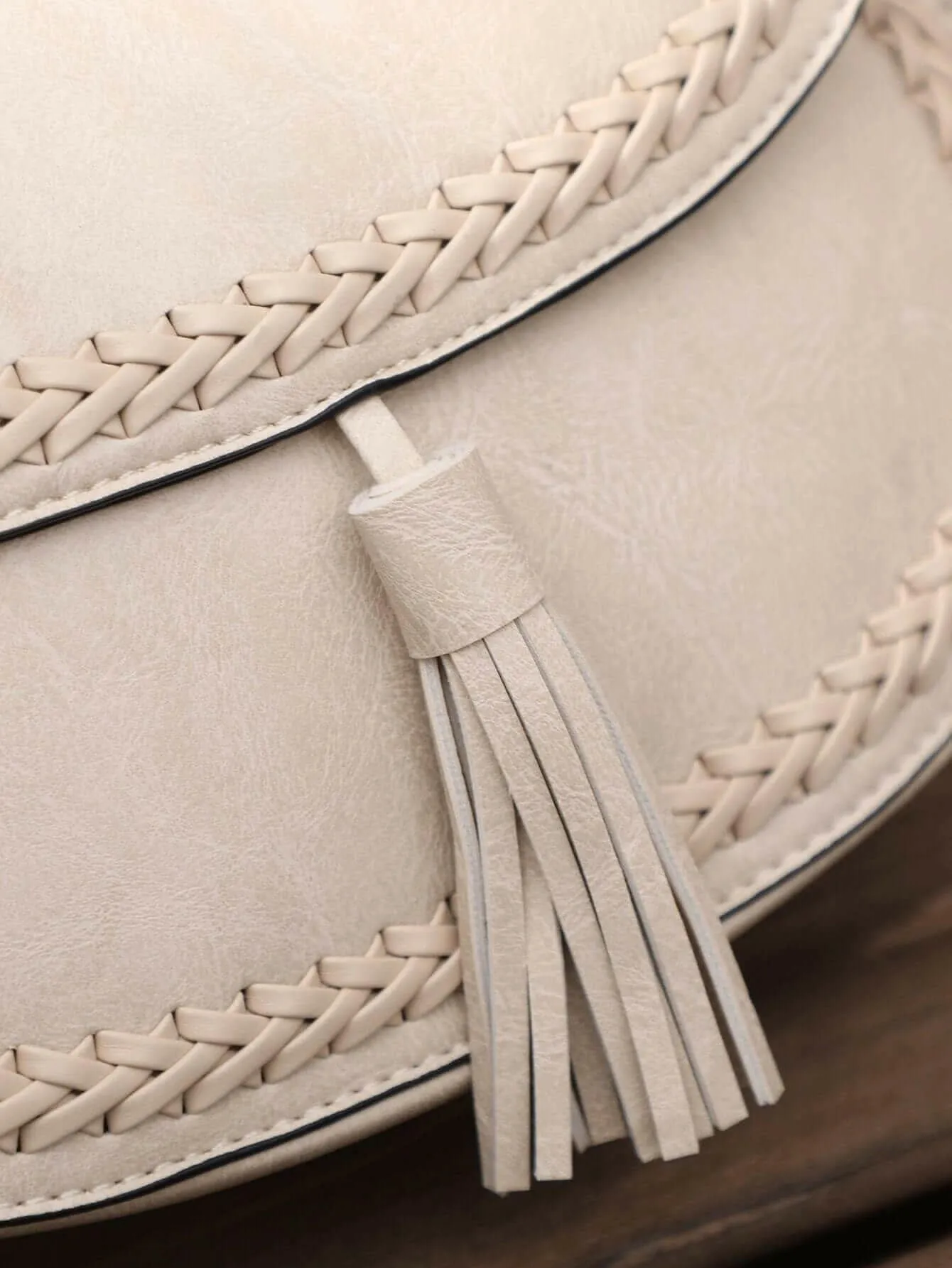 Stylish Vegan Leather Saddle Bag - The JOELLE by Nichole Collection