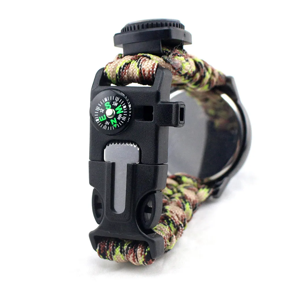 Survival Bracelet Watch, Men & Women Emergency Survival Watch