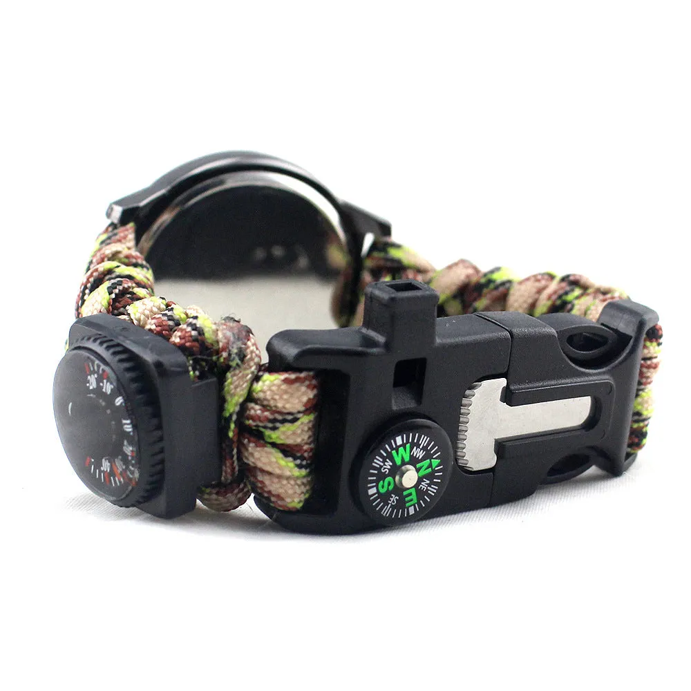 Survival Bracelet Watch, Men & Women Emergency Survival Watch