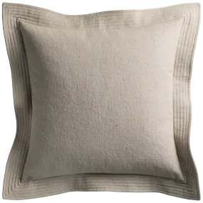 Vintage Cushion with Quilted Detail - Cement