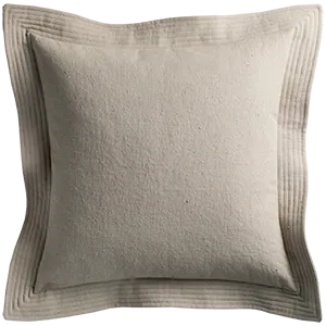 Vintage Cushion with Quilted Detail - Cement