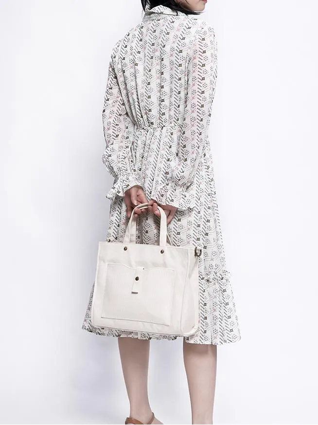 Women's Canvas Tote Bag Zip Top Canvas Tote Bag Cotton