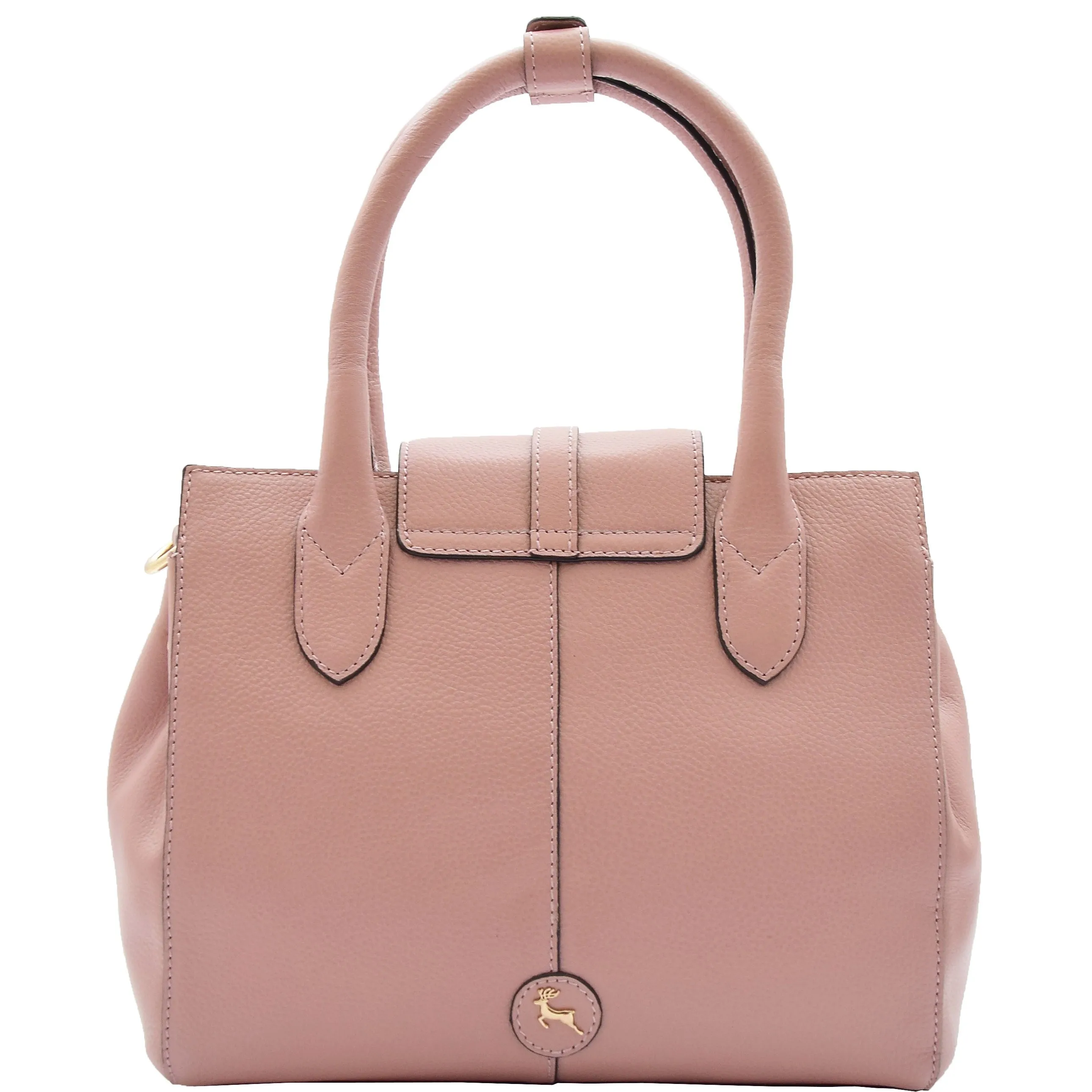 Womens Genuine Leather Organiser Shoulder Hobo Handbag Dress Bag Apolline Rose