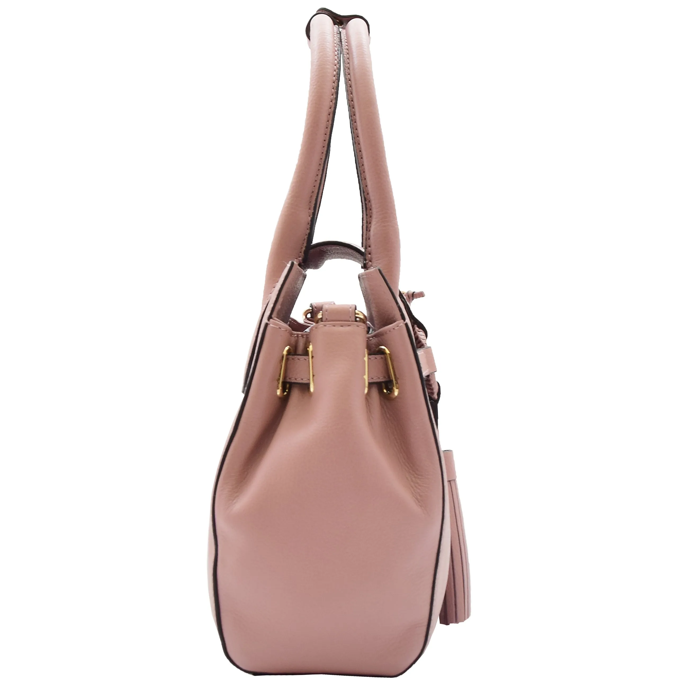 Womens Genuine Leather Organiser Shoulder Hobo Handbag Dress Bag Apolline Rose