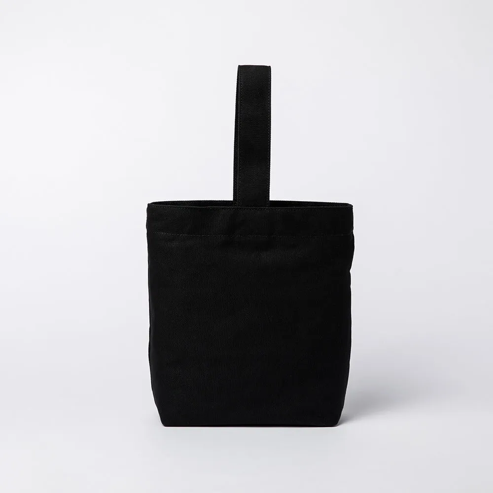 Women's Small Canvas Tote Bag Black Thick Canvas Tote Bag