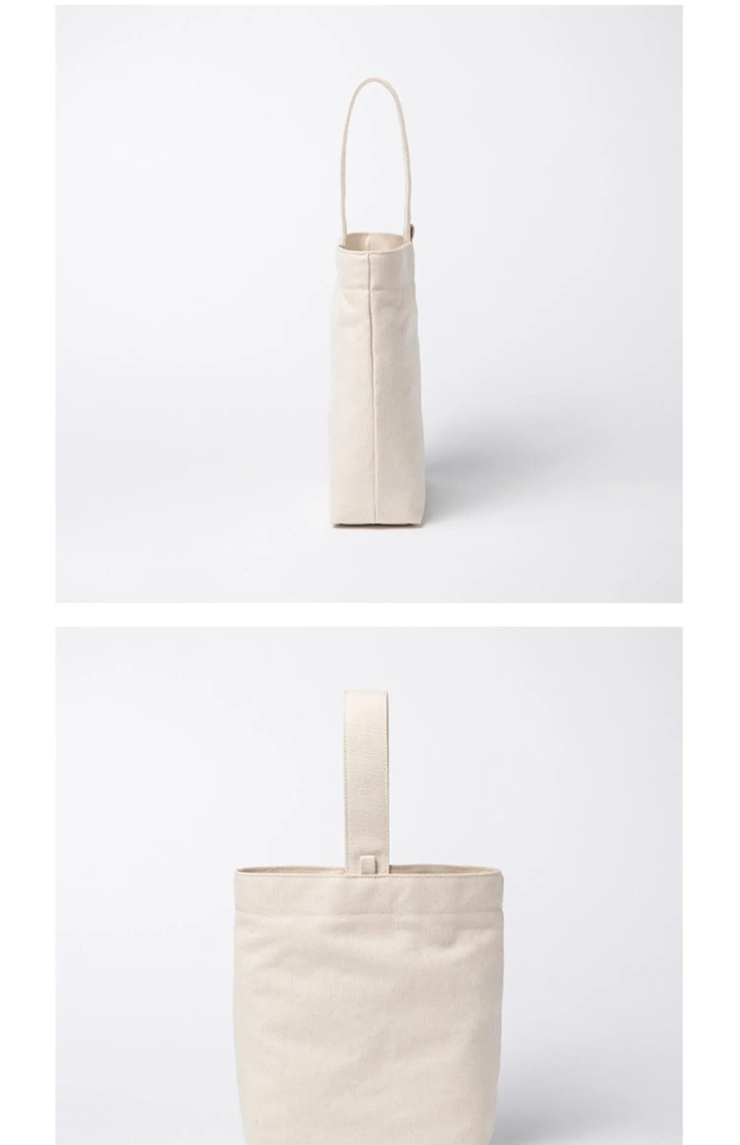 Women's Small Canvas Tote Bag Black Thick Canvas Tote Bag