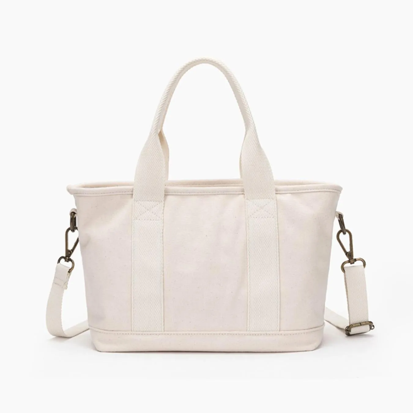 Women's Zippered Canvas Tote Bag Zip Tote Canvas Bag