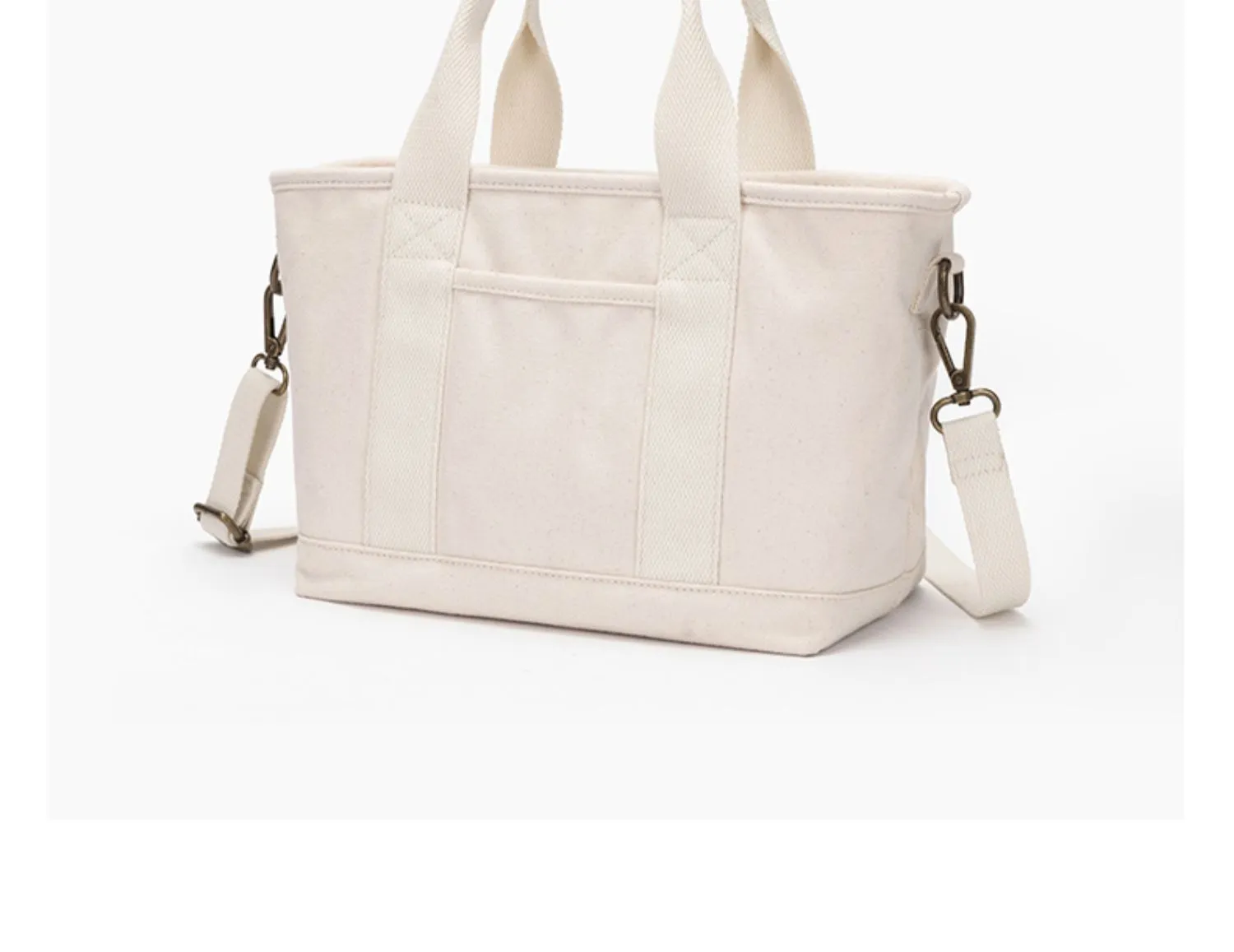 Women's Zippered Canvas Tote Bag Zip Tote Canvas Bag