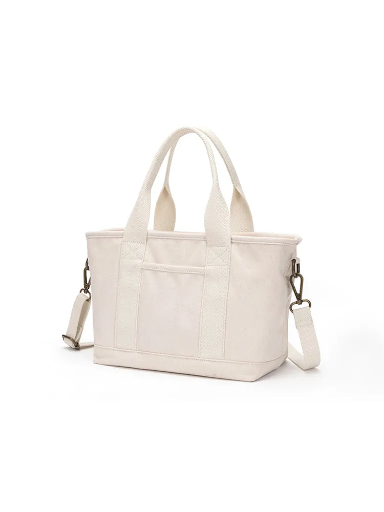 Women's Zippered Canvas Tote Bag Zip Tote Canvas Bag