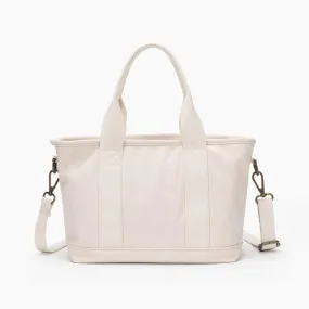 Women's Zippered Canvas Tote Bag Zip Tote Canvas Bag