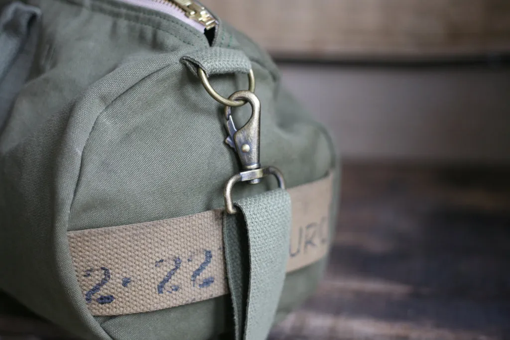WWII era Canvas Mini Duffel Bag - SOLD
