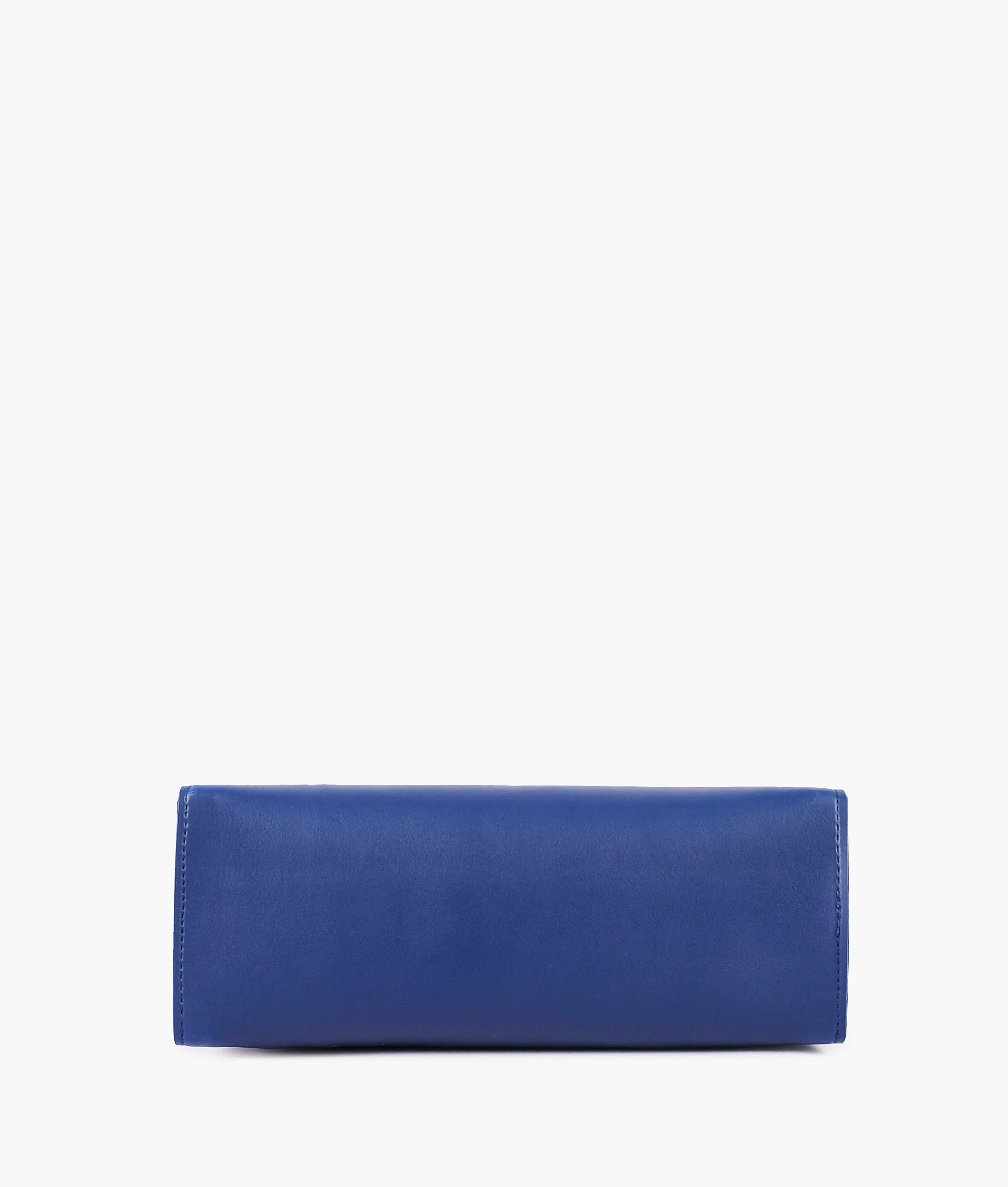 Zenvy Blue Zipper with Long Handle Shoulder Bag