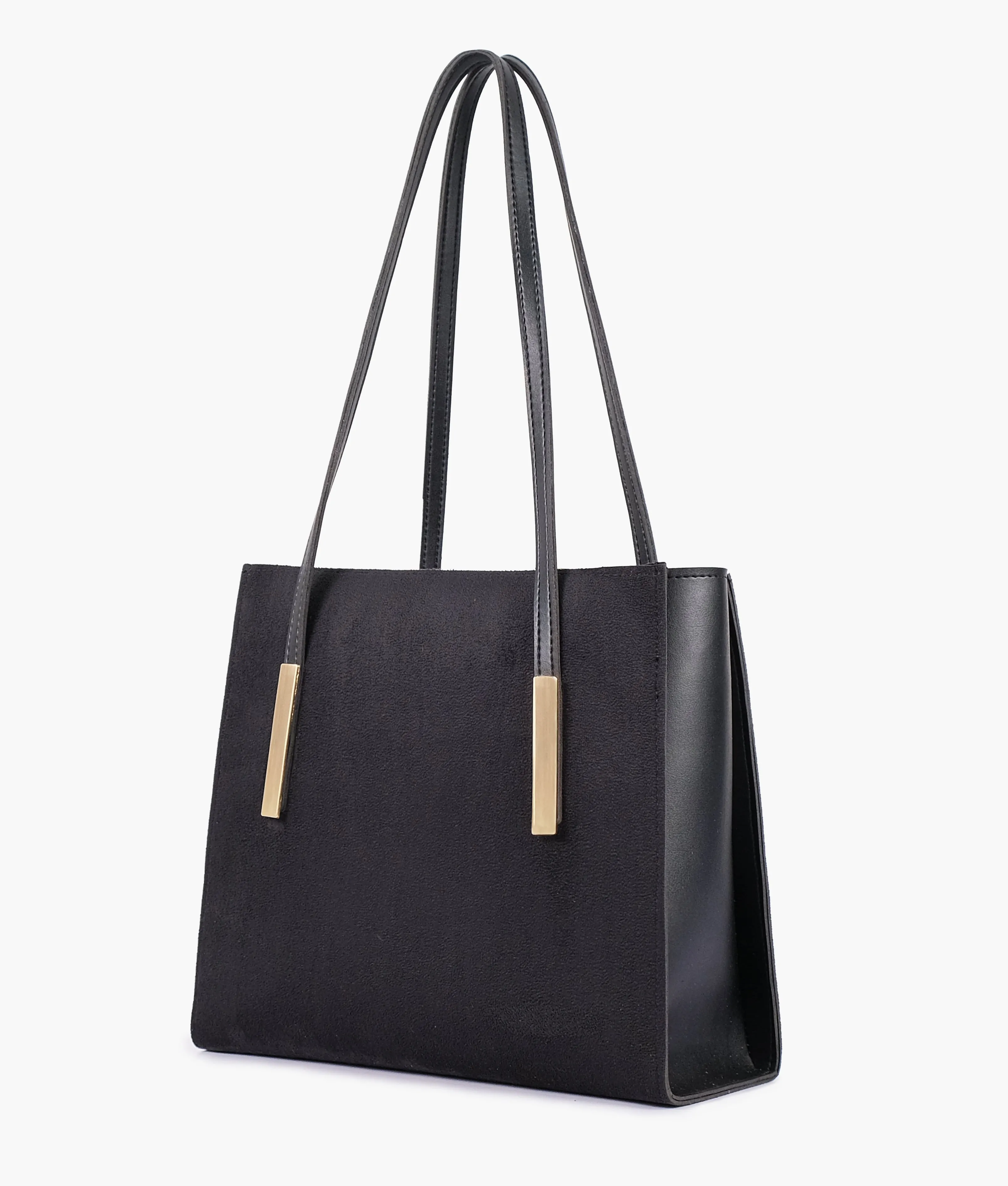 Zenvy Blue Zipper with Long Handle Shoulder Bag